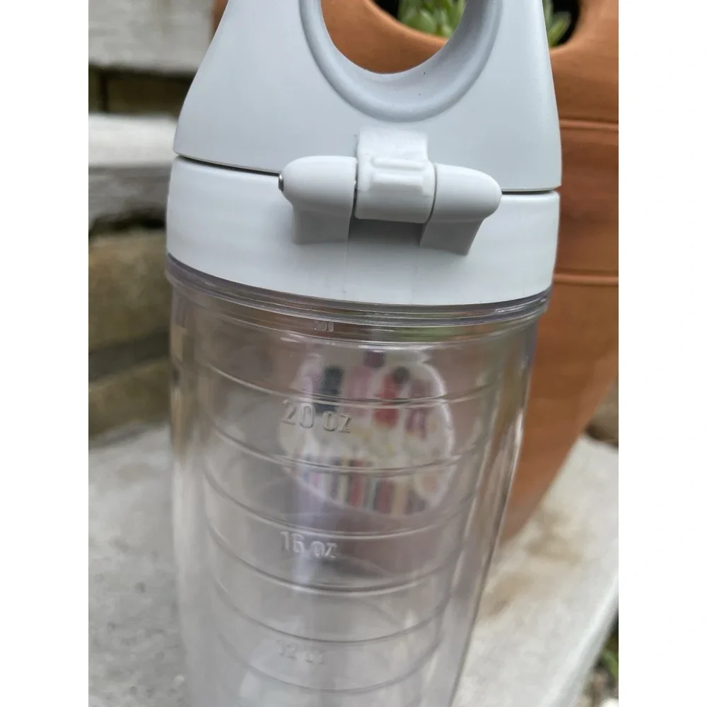 Tervis Nana Floral 24oz Insulated Tumbler with Flip Lid Made in USA Flower Cup